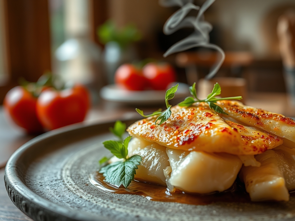 Bacalao con tomate flash