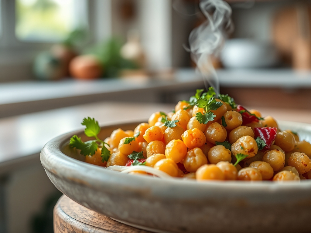 Ensalada de garbanzos fría
