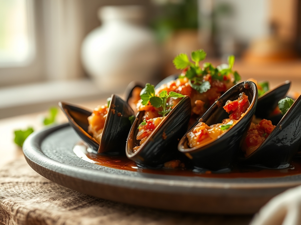 Mejillones en salsa rápida
