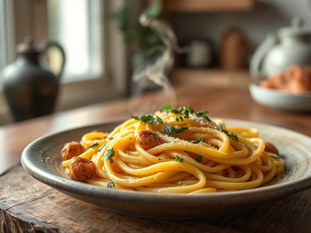 Pasta Cacio e Pepe auténtica