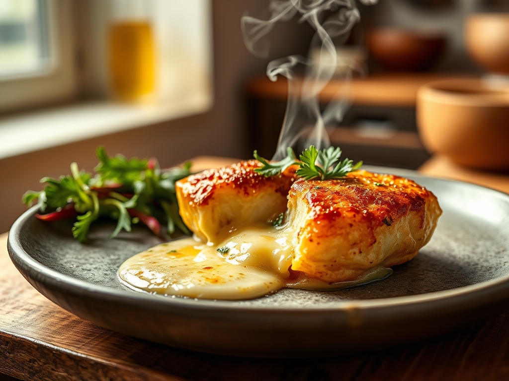 Pechuga rellena de queso
