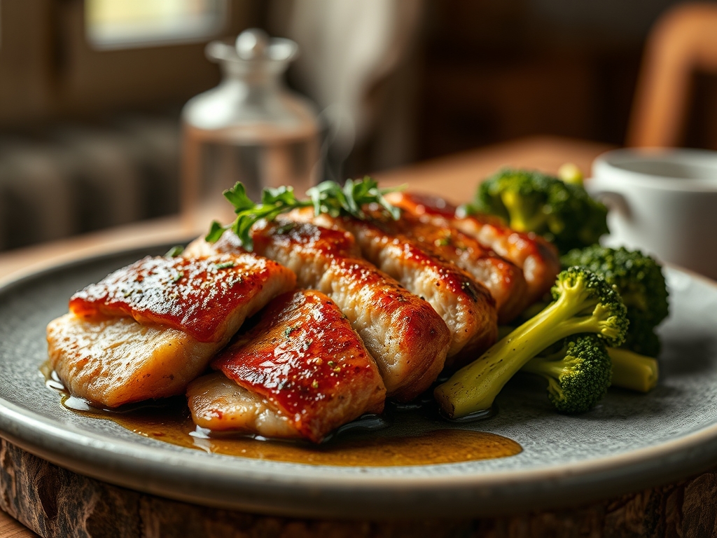 Salmón con brócoli asado