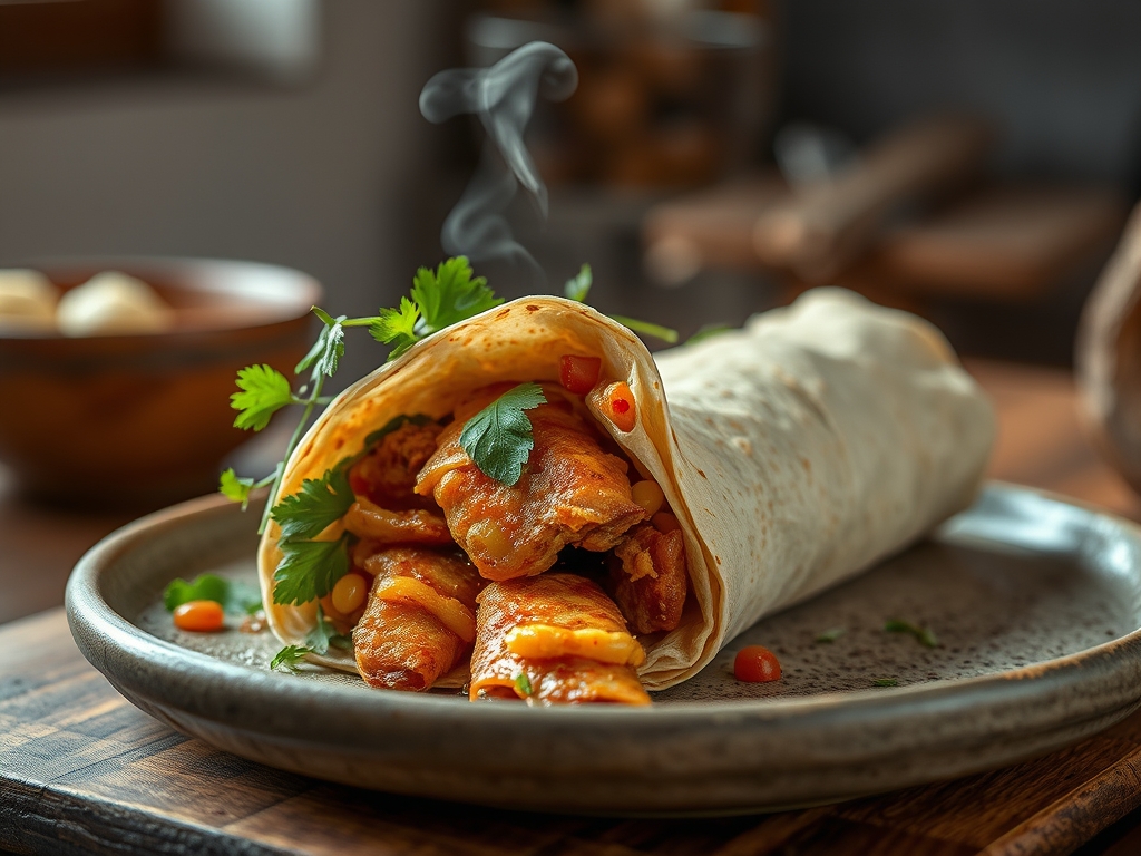 Wrap de atún y maíz
