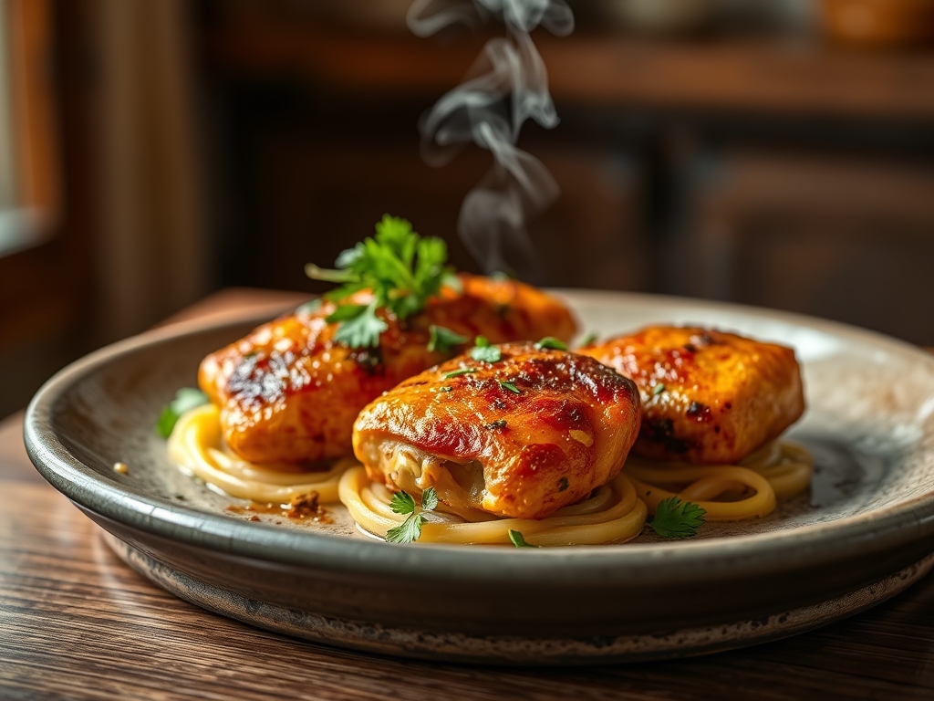 Alitas de pollo al horno crujientes