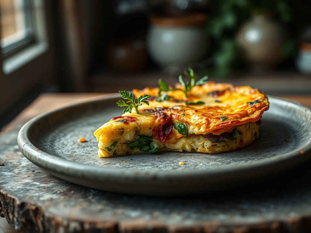 Frittata de verduras sobras