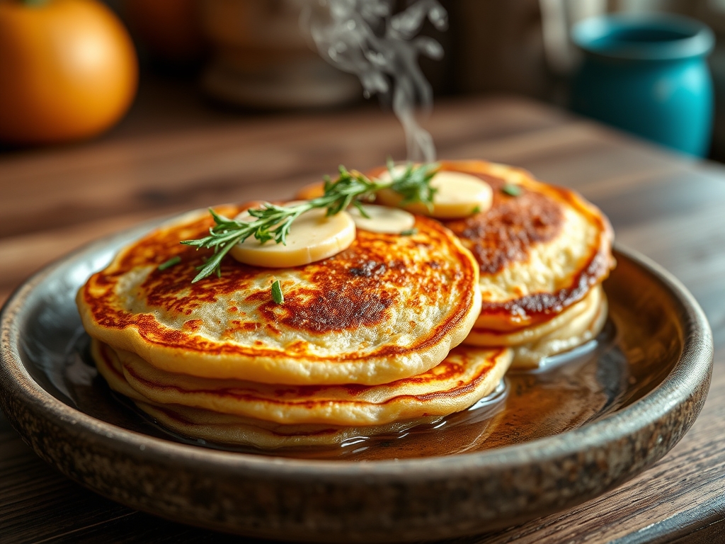 Pancakes de avena y plátano