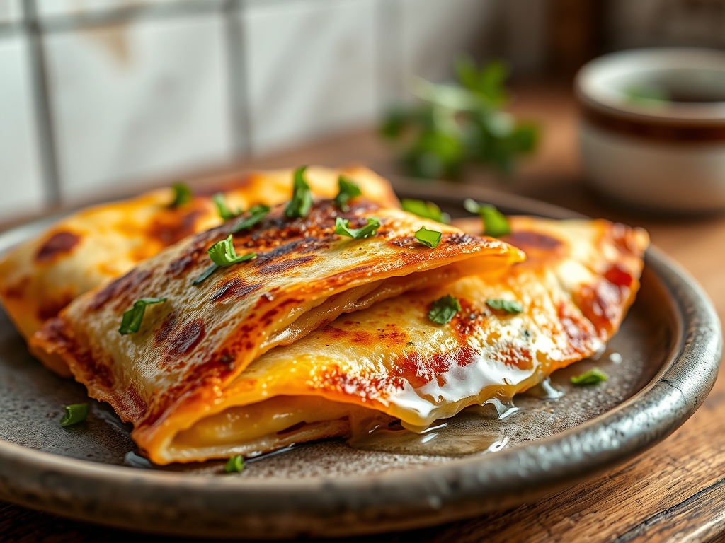 Quesadillas al horno crujientes
