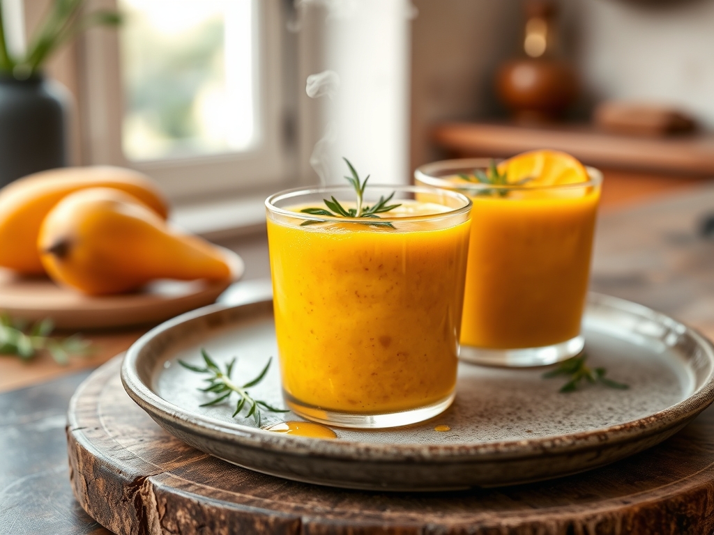 Smoothie de mango helado